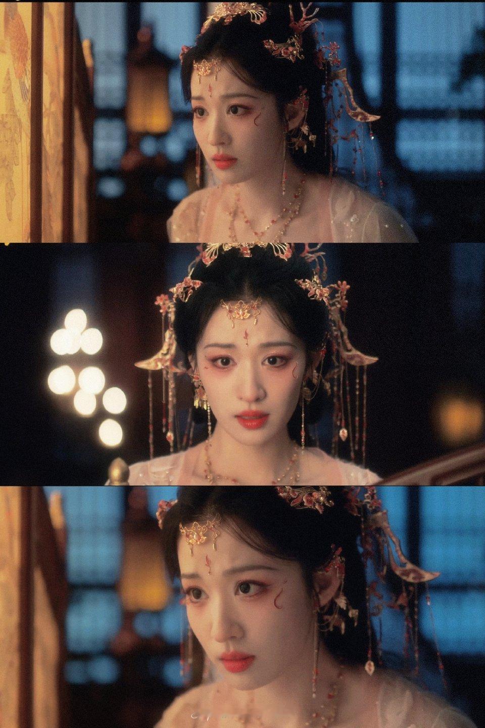 王楚然的人生哭戏镜头就这个王楚然美啊，完全就是古装美人来的！！ 