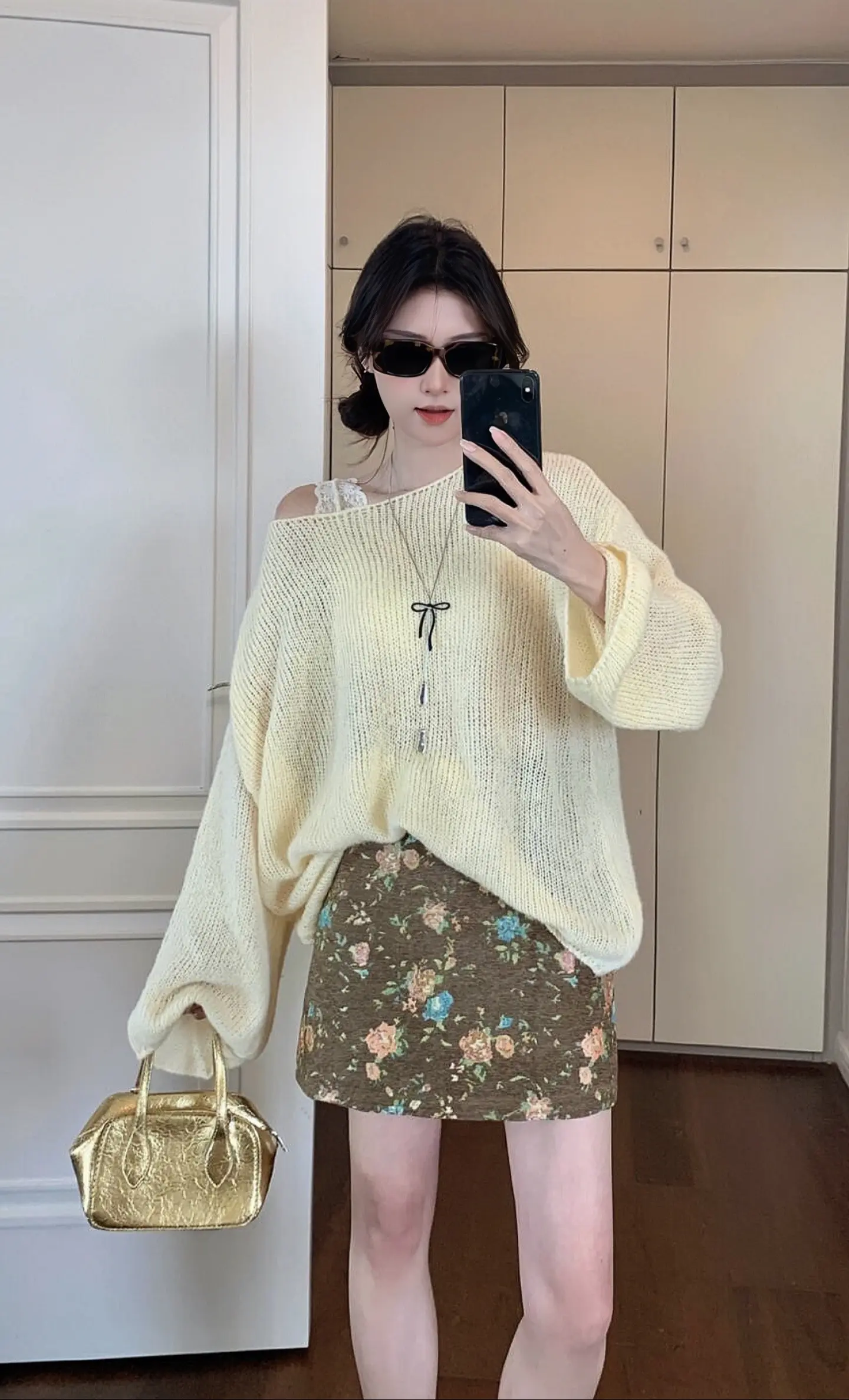 秋冬新款 少女感夏日ootd 韩系穿搭 秋季主打简单干净氛围感 软糯毛衣女慵懒风