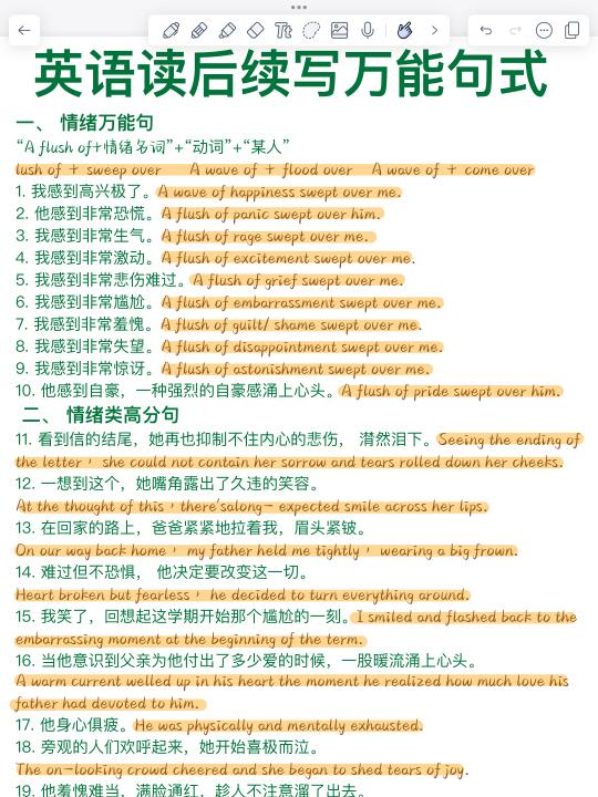 英语读后续写万能公式！背会直接用！英语稳了