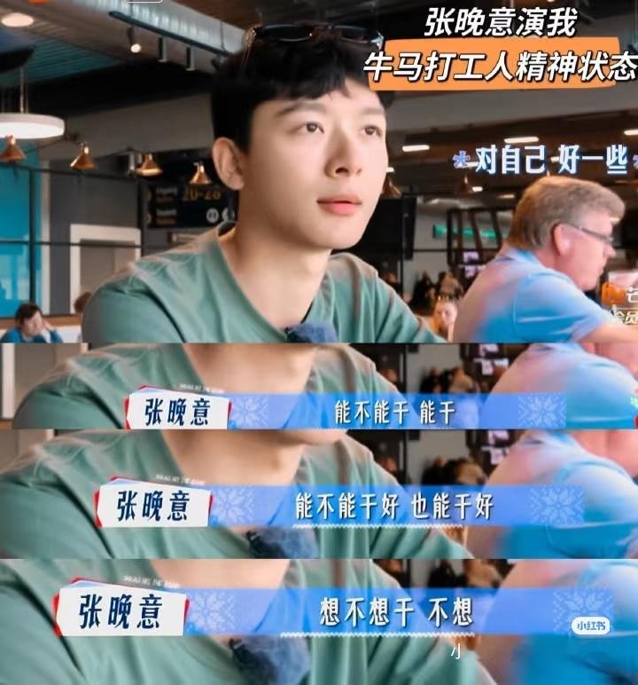张晚意我是个不求上进的人，只要维持住LIKE就OK了 