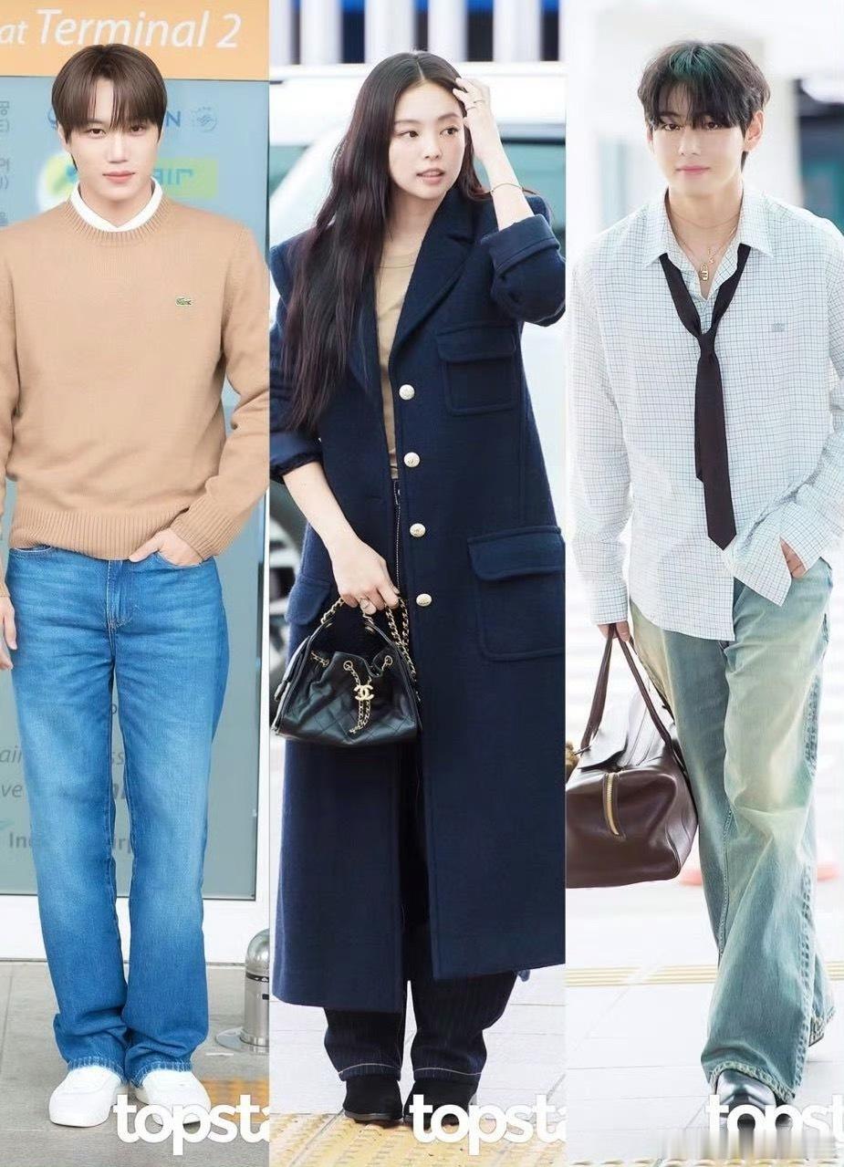 Jennie金泰亨Kai同航班飞巴黎 怎么会这样？ ​​​