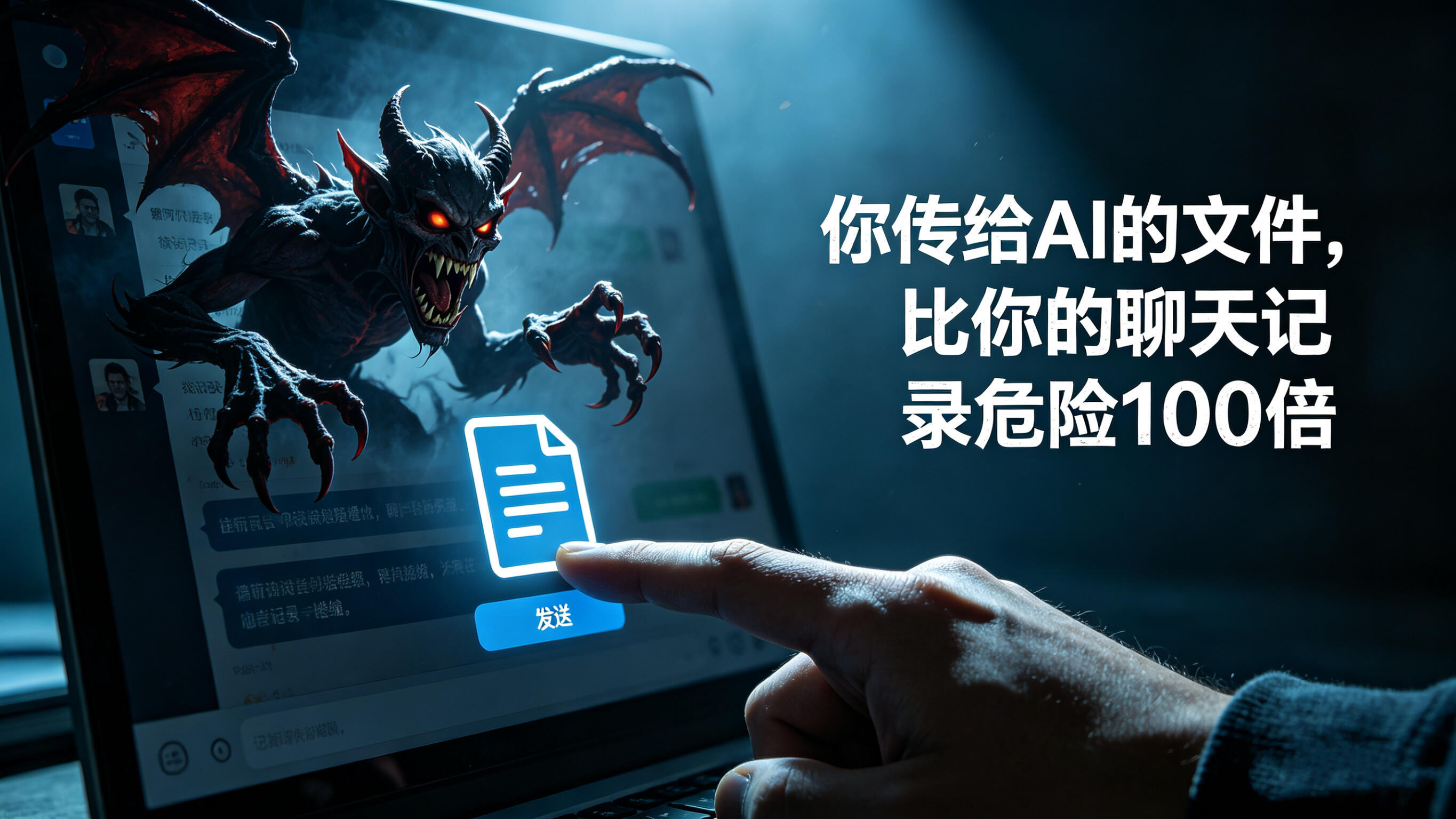 别再给AI乱传文件了随手发给AI的截图，其实比聊天记录更危险大家对AI隐私的担心