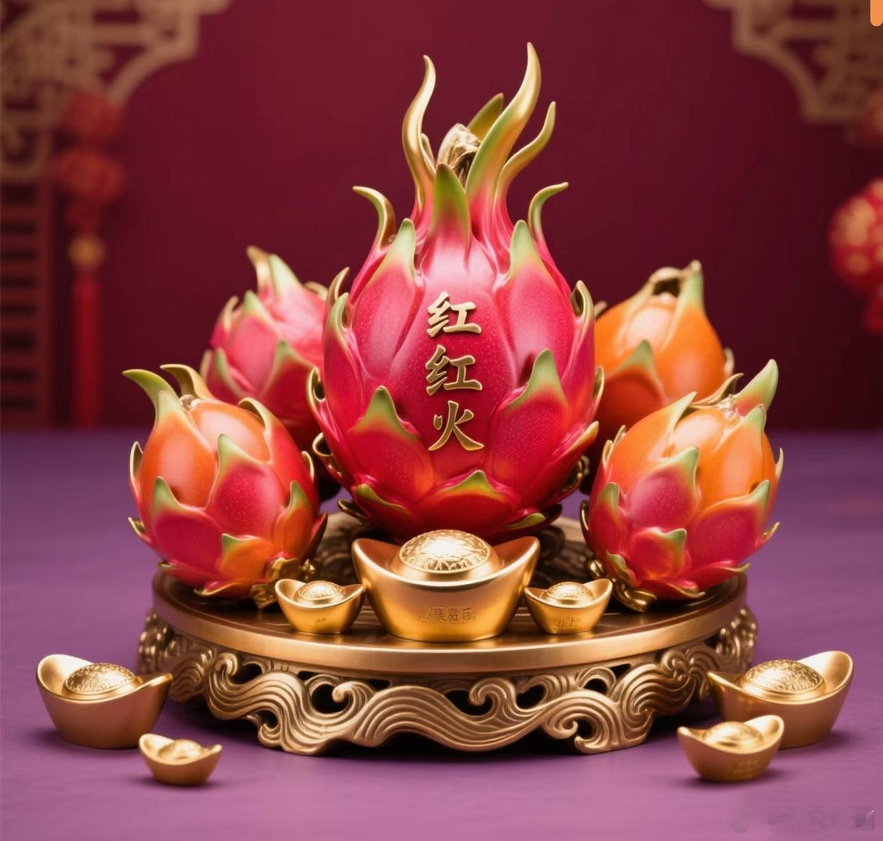 美女富婆们，红红火火的火龙果，是不是可招人稀罕了？有缘看到，说明你的好日子要来了