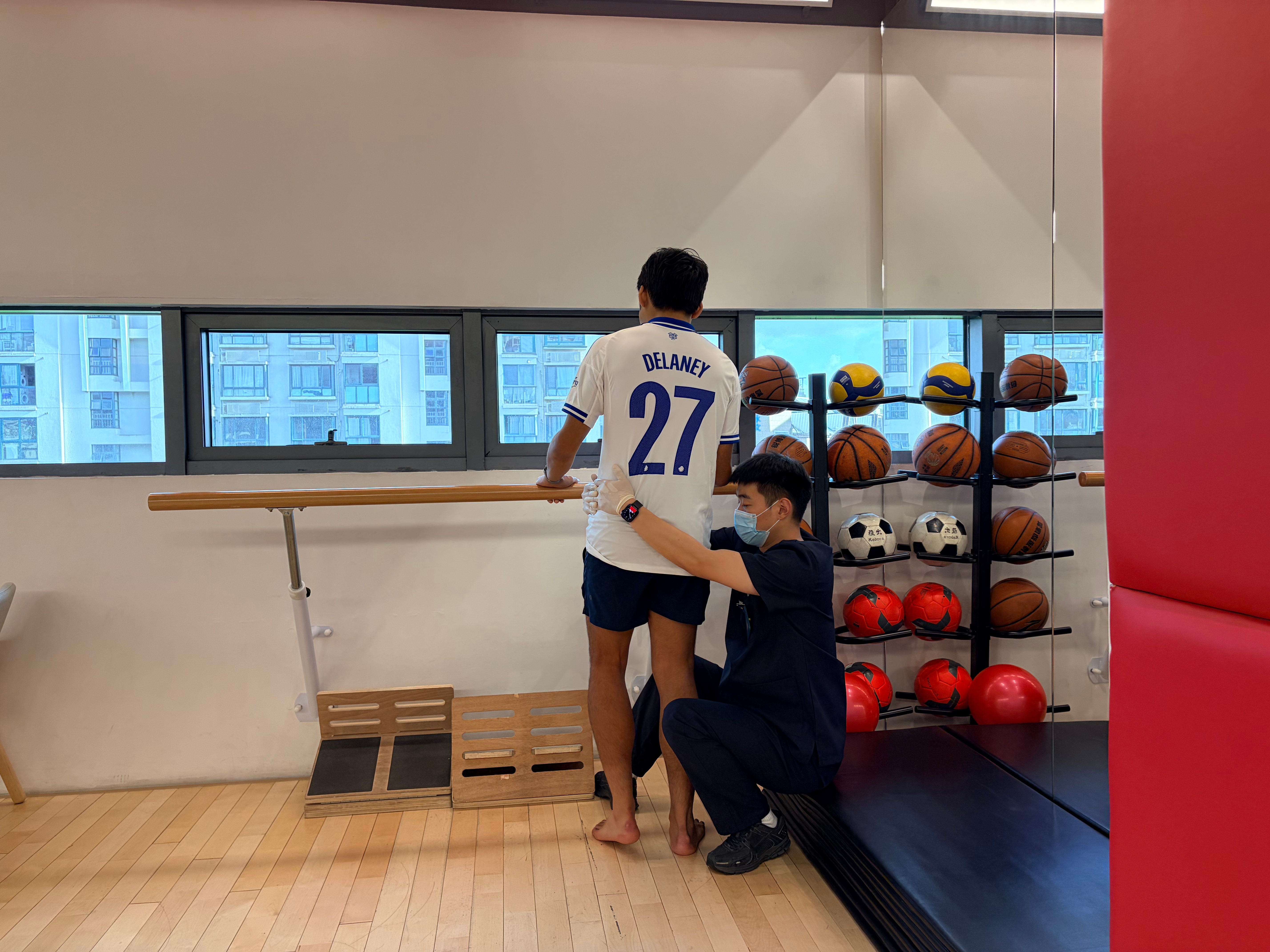每日锐博康复打卡 ——今日份的上海徐汇店，多云闷热，风力微弱，暂无台风体感，康复