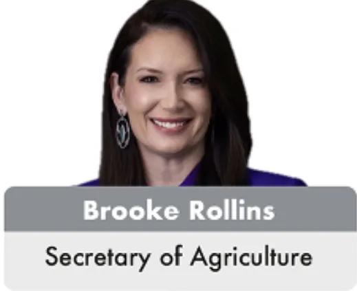 （接上条）
农业部布鲁克·罗林斯（Brooke Rollins），农业部长（待参