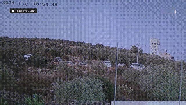 8月8日，巴勒斯坦方面的发布了监控画面展示了，以色列极端右翼暴徒，非法犹太人定居