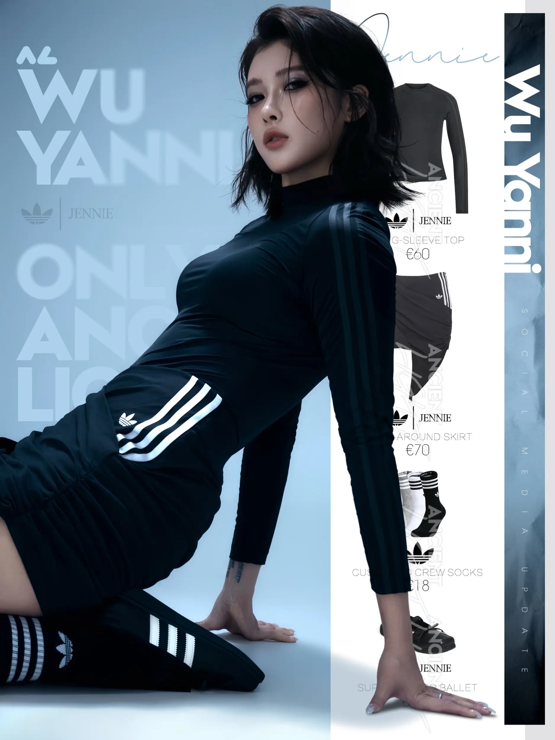吴艳妮的look，赴一场藏不住的芭蕾盛会🖤🩰 吴艳妮这组adida...