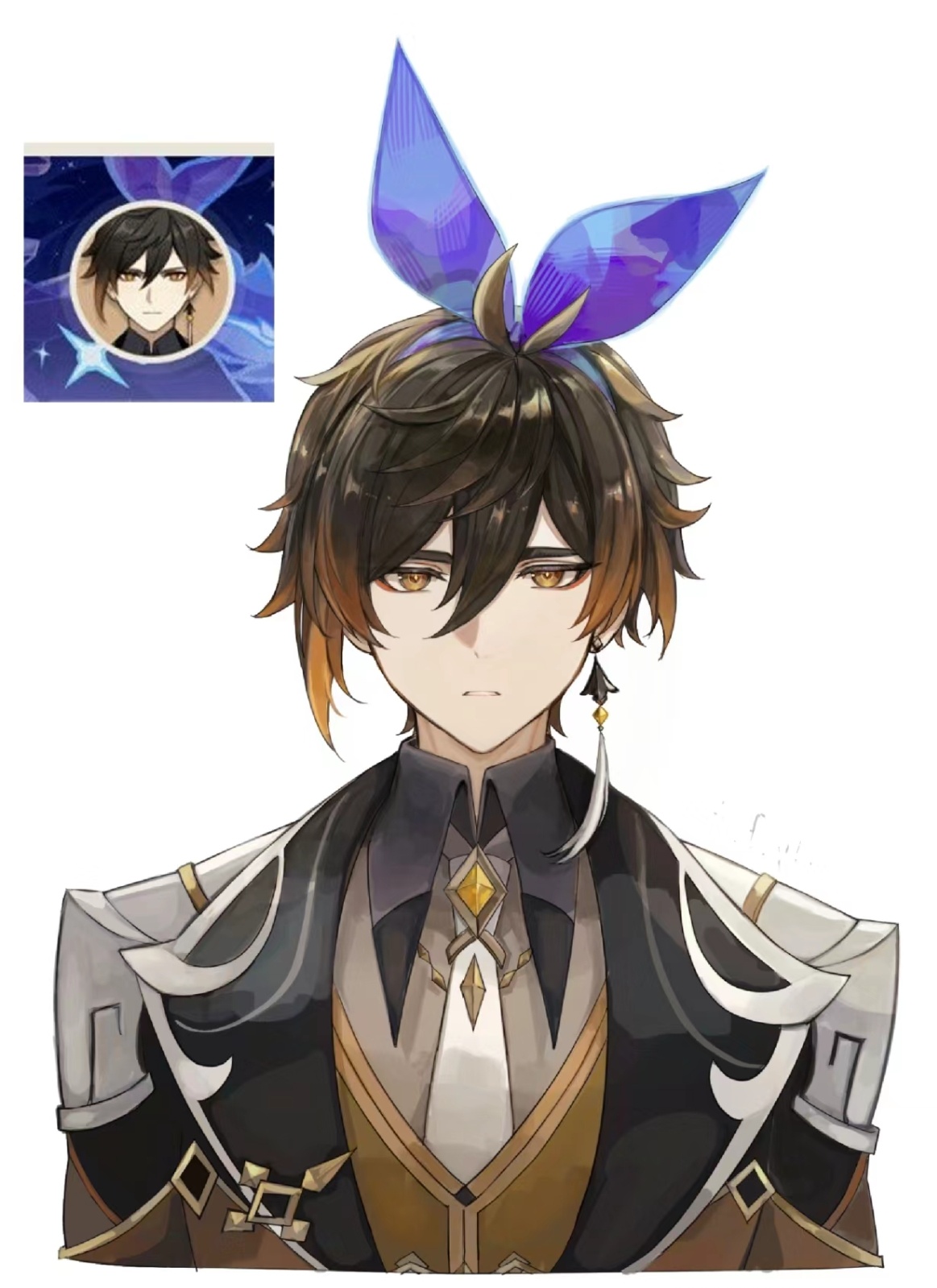 老父亲装嫩中……怎么，可爱吗可爱吗[好喜欢]？作者：P：tgf_pic#原神4.