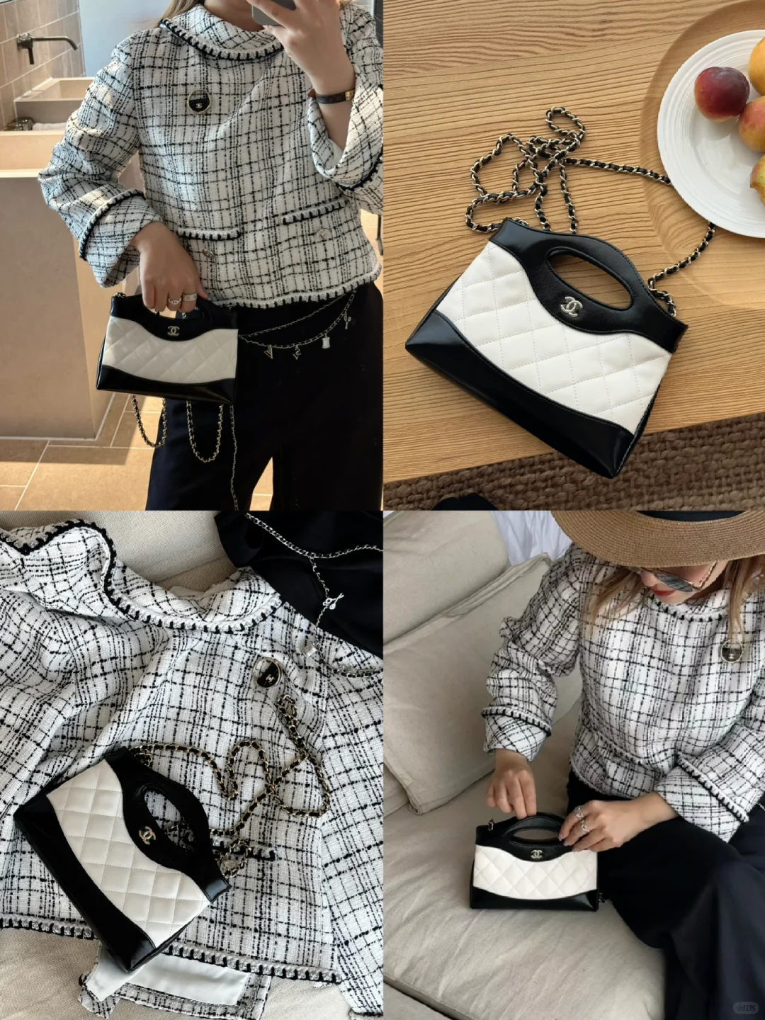 Chanel24b🐼nano 黑白配已经next level了