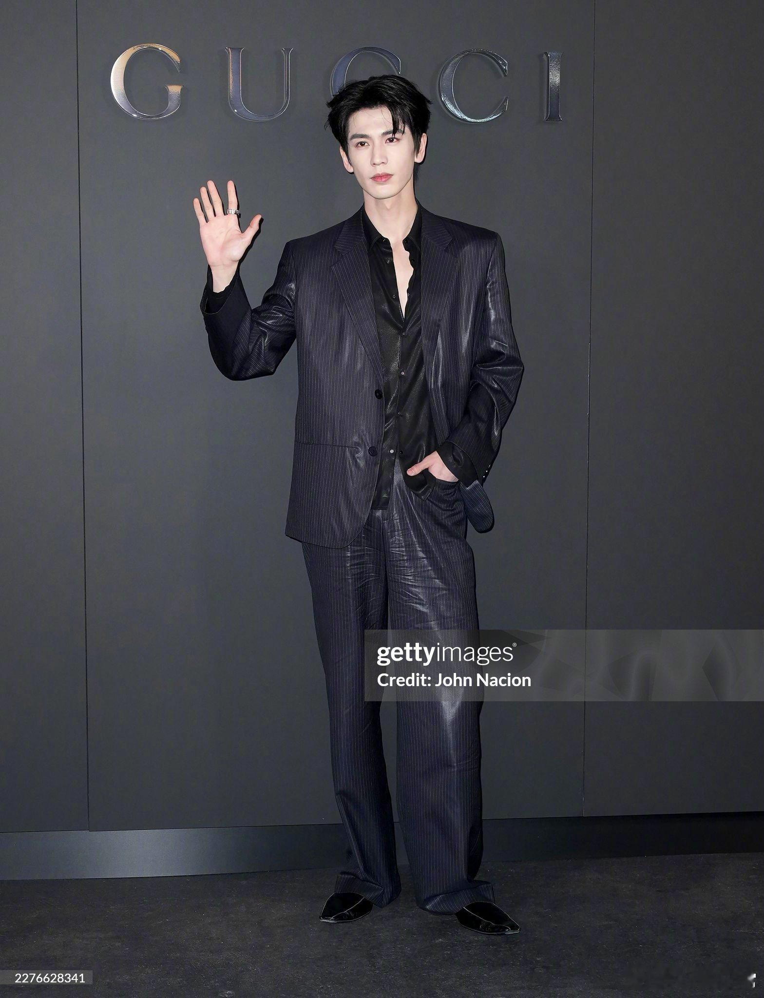 张凌赫纽约Gucci早春大秀G社生图Gucci大秀
