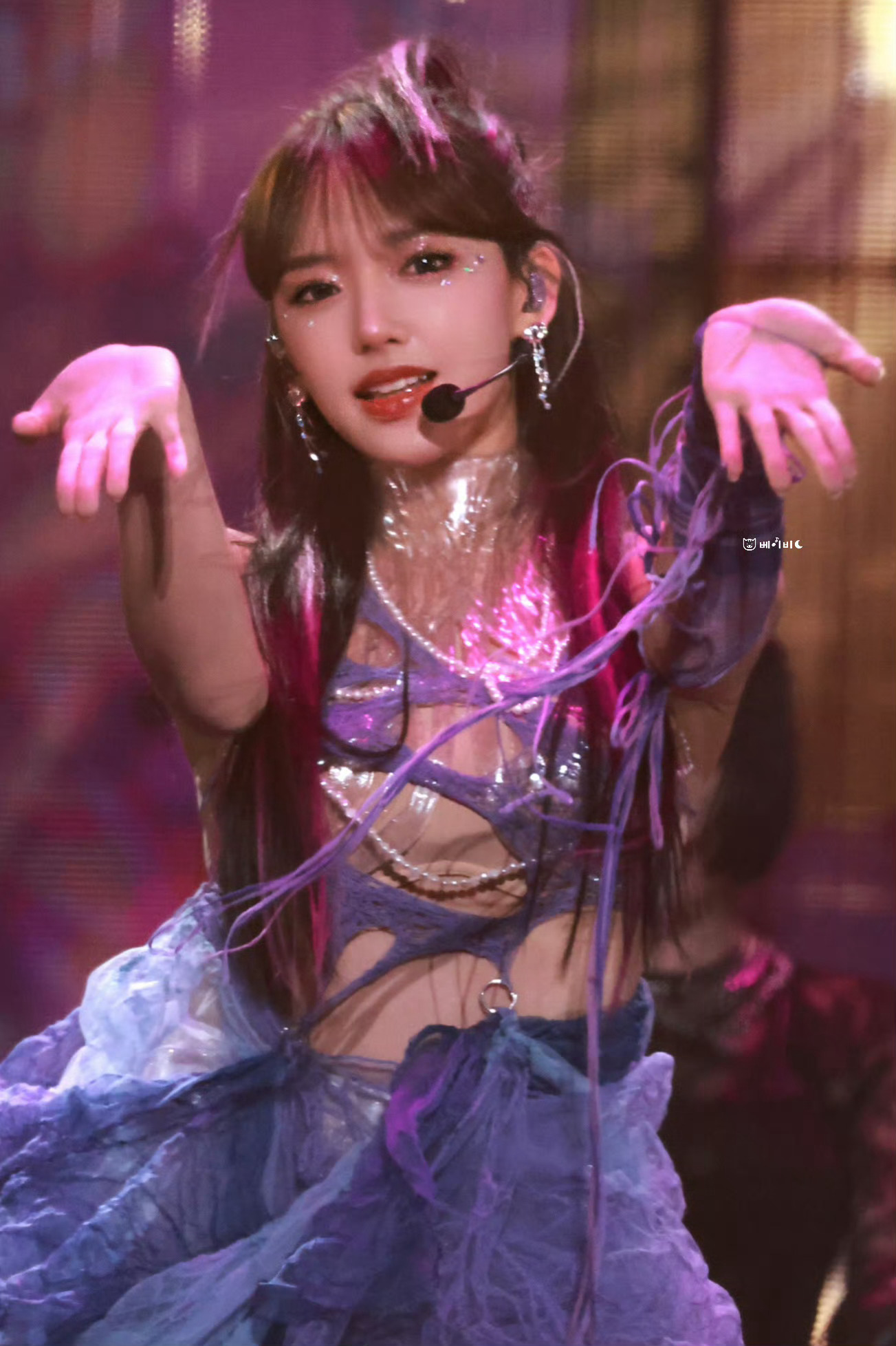 程潇紫色造型💜 