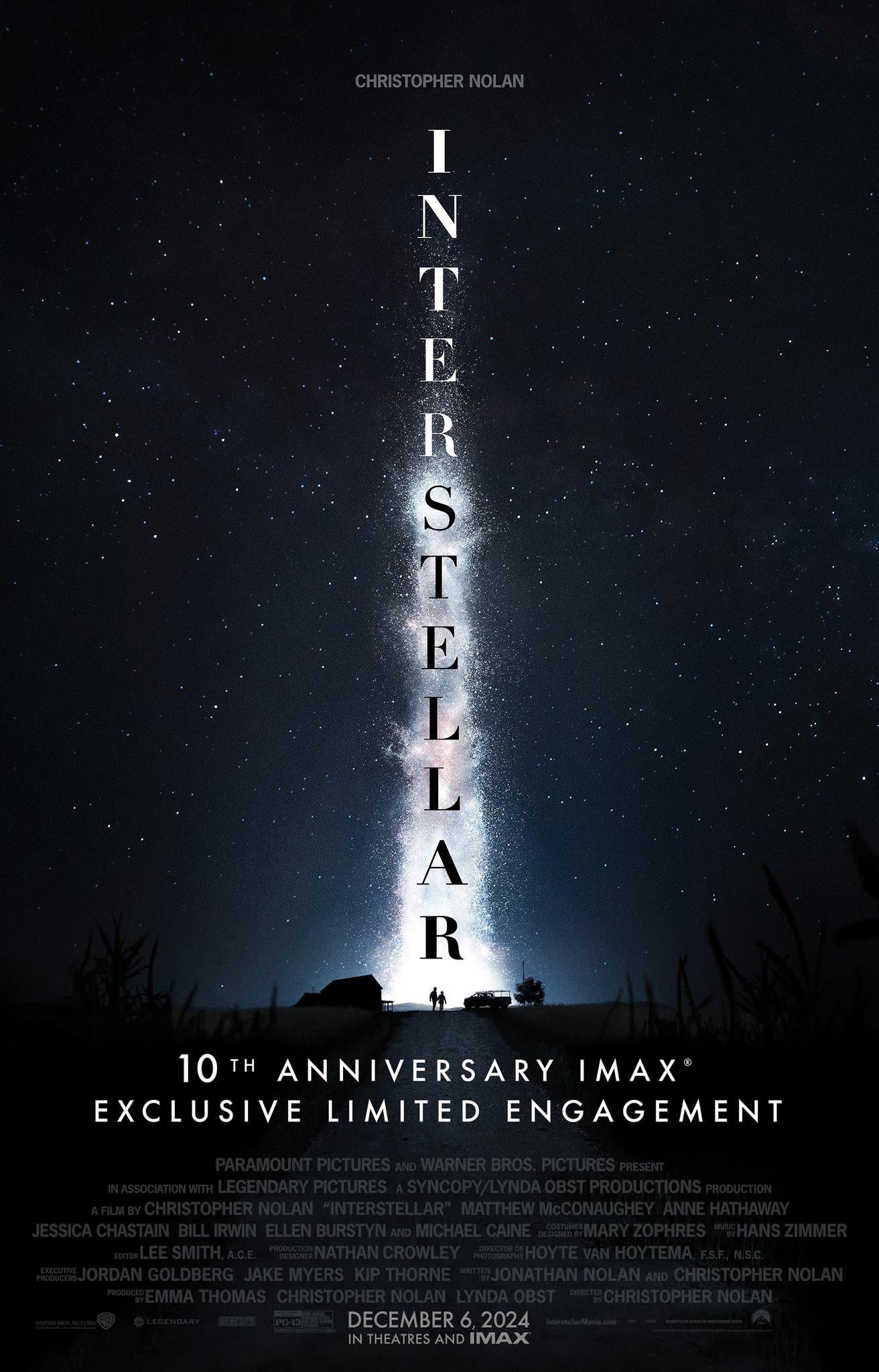 #TNABO# 《星际穿越》北美十周年重映确认是IMAX独家，将从12月6日起在