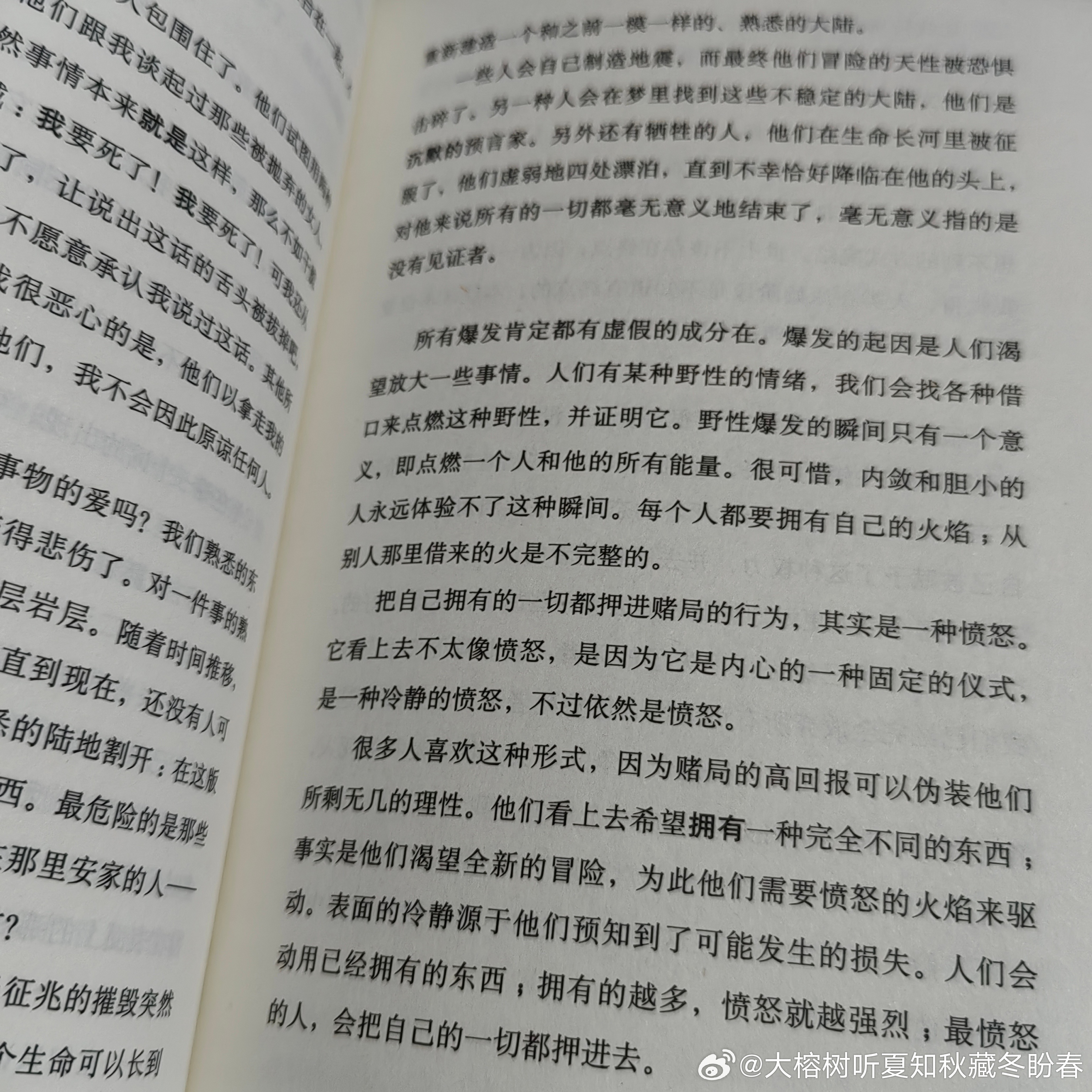 “每个人都要拥有自己的火焰，从别人那里借来的火焰是不完整的。” 
