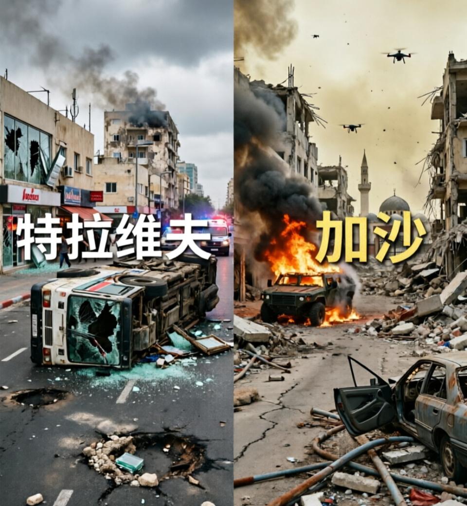 当以色列人过上加沙人的日子，当特拉维夫的街头和德黑兰的街头一样成为导弹落点。难道