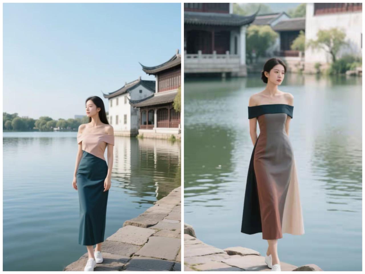 一湖清水色
一袭美人袍
一段轻摇步
一世相思情