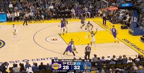 这球太难了！詹姆斯三分球3中3！湖人vs勇士