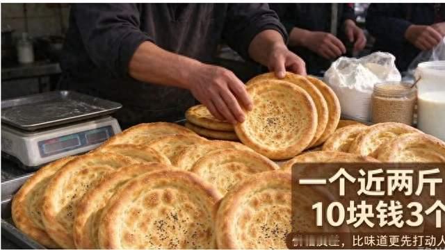 西安街头新疆阿达西烤馕爆火：10元3个的良心，戳中了全网的软处