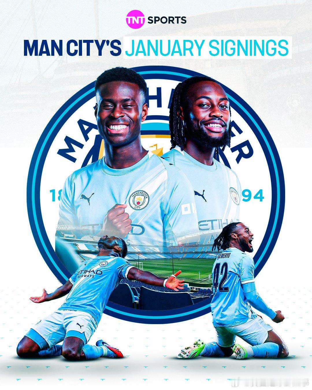 ⚡动作迅速！曼城在冬窗已经完成两笔强力引援塞梅尼奥：6200万英镑格伊：2000