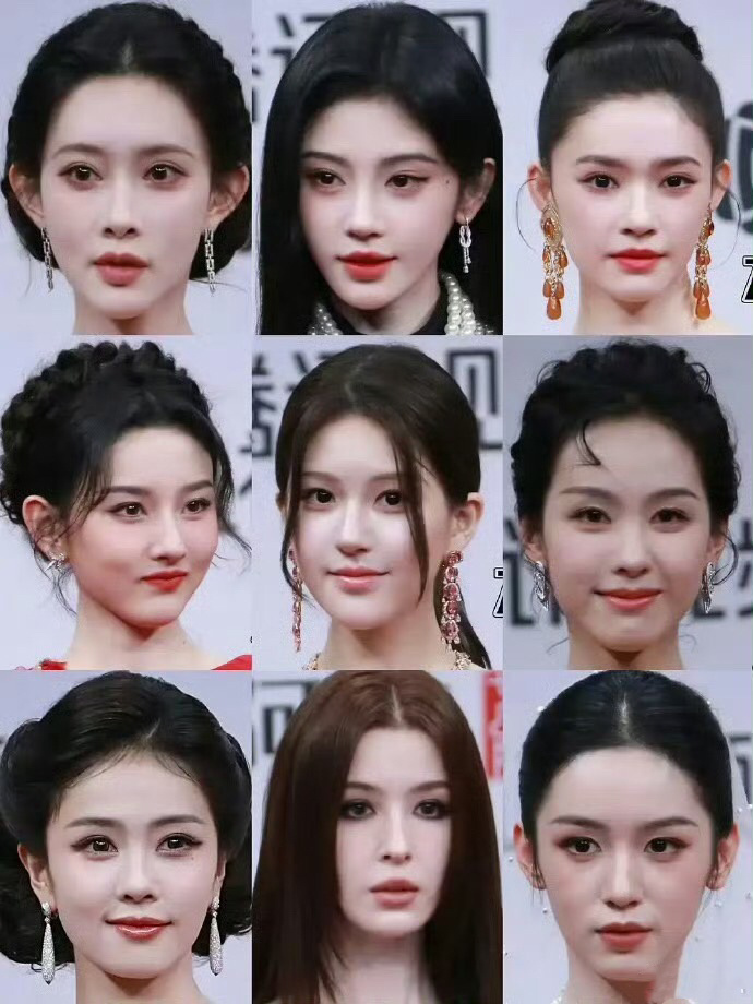 女明星大头照，pick 谁星光大赏内场星光大赏直播