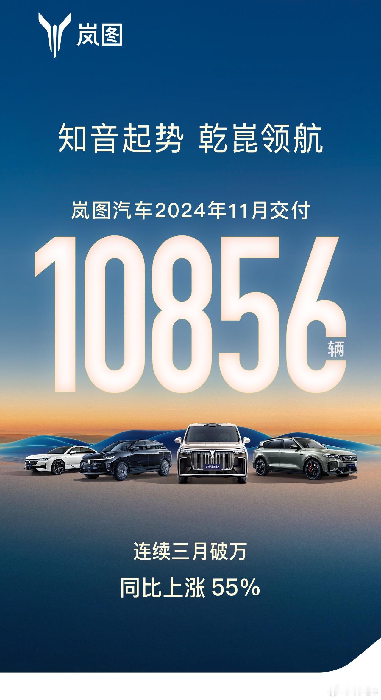 岚图汽车11月交付10856辆 岚图销量7连涨成交均价超过35万（有点意外不[并