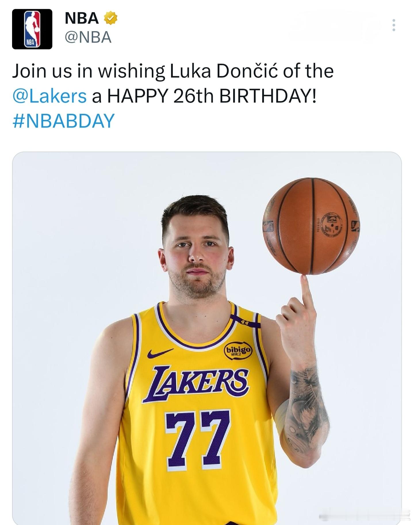 东契奇26岁生日快乐！🎂 最佳新秀、1次得分王、5次全明星、5次一阵、1次西决