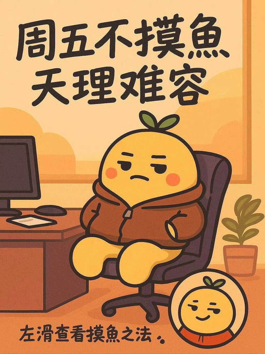  谁说周末只有两天？调休？不存在的！早走两小时+摸 鱼半天，四舍五入就是“上四休
