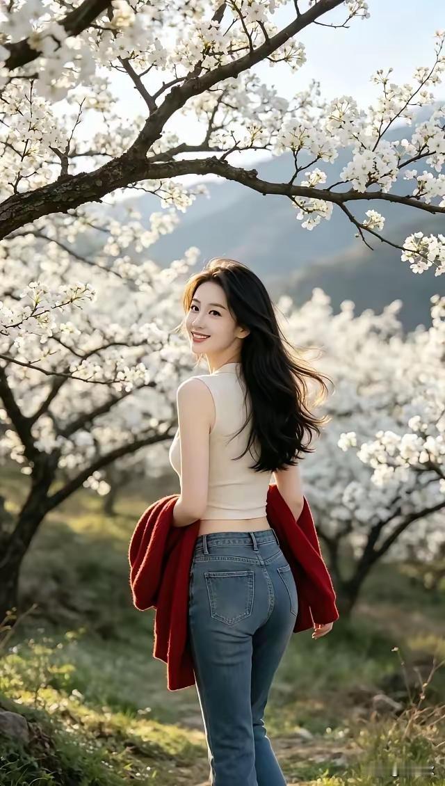 天净沙·佳人回眸
回眸一笑生芳，
桃花暗绽风情，
素发随风漫盈。
秋波星映，
嫣