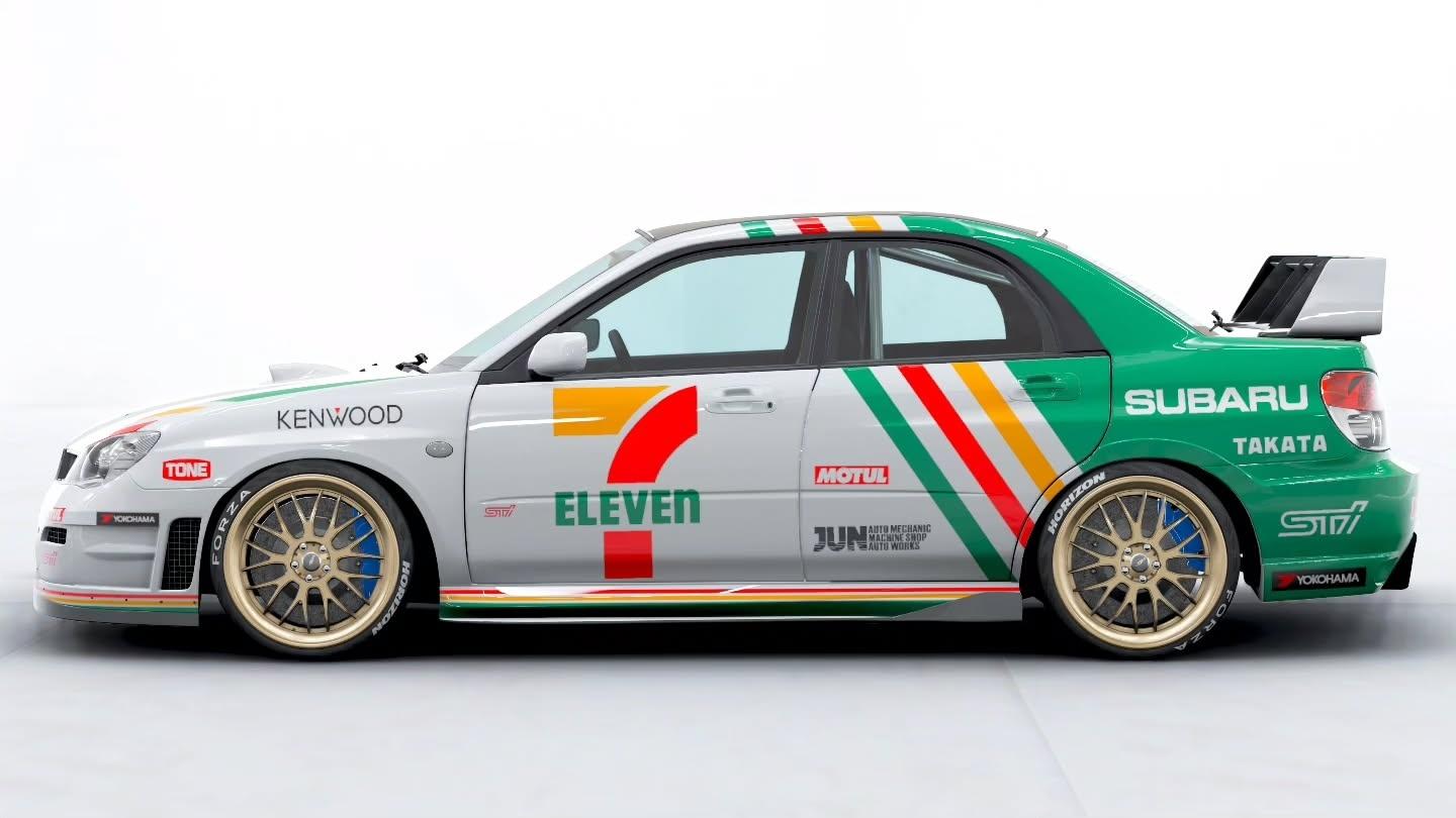 711的拉花清新脱俗我们都爱jdm斯巴鲁wrx sti好多车anycar ​​​