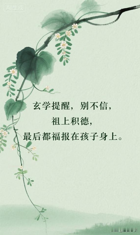 玄学提醒，别不信，祖上积德，最后都福报在孩子身上。

你一定见过这样的孩子，或者