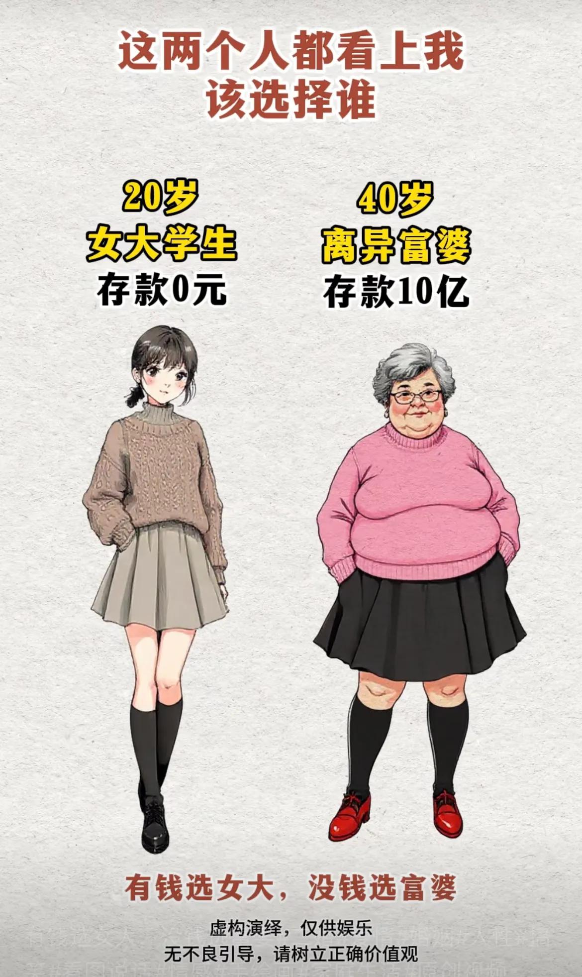 你会怎么选择，我还是选年轻的[捂脸]