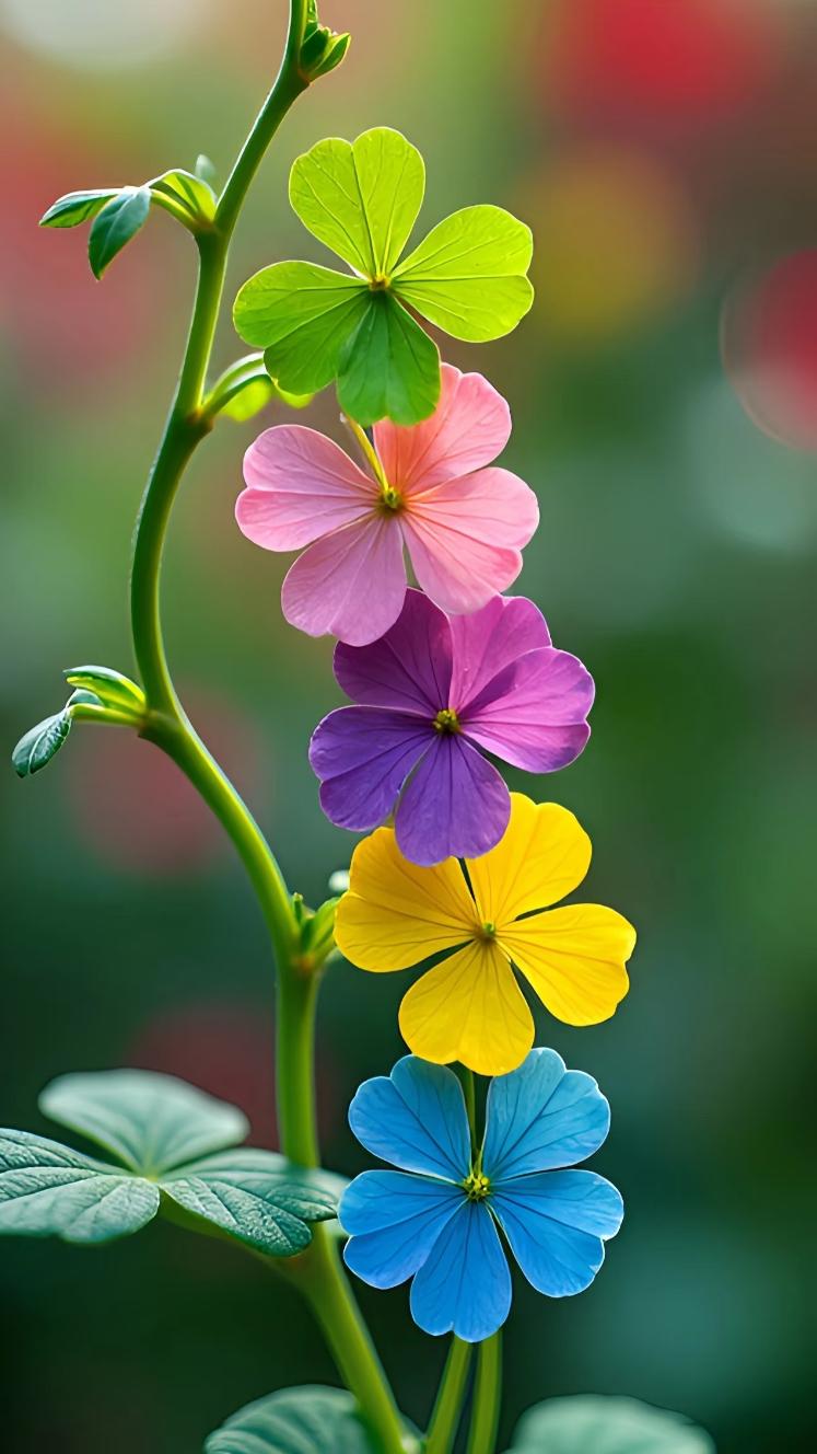 上联：冬去春来百花放
下联：夏至秋收绿叶繁