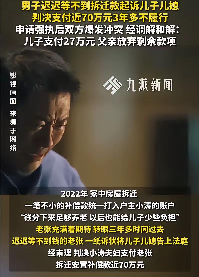 浙江临海，一大伯早年离异，一儿子和前妻生活，前几年房子拆迁分了70万，大伯想留着