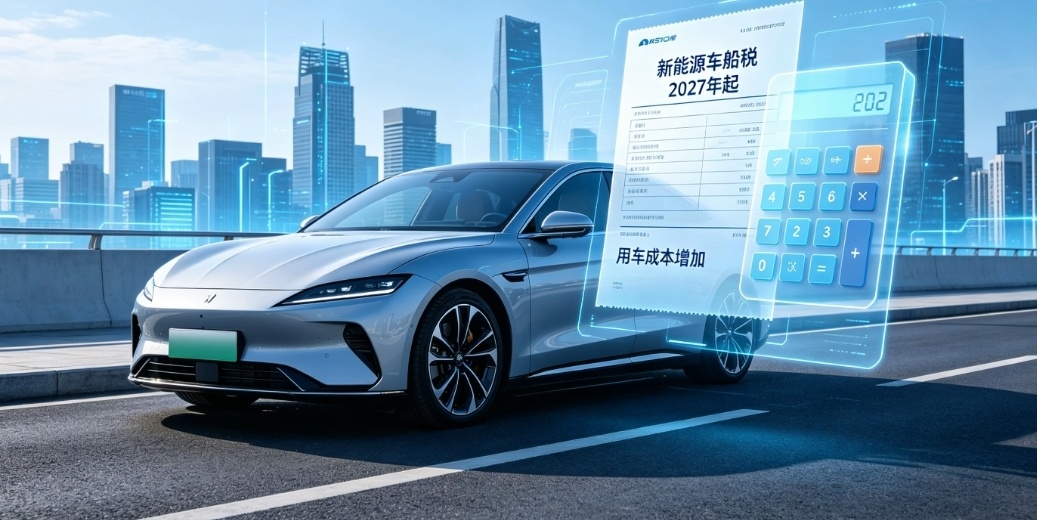 明年将对部分新能源汽车征收车船税2027年起新能源车车船税免税政策取消！纯电、插