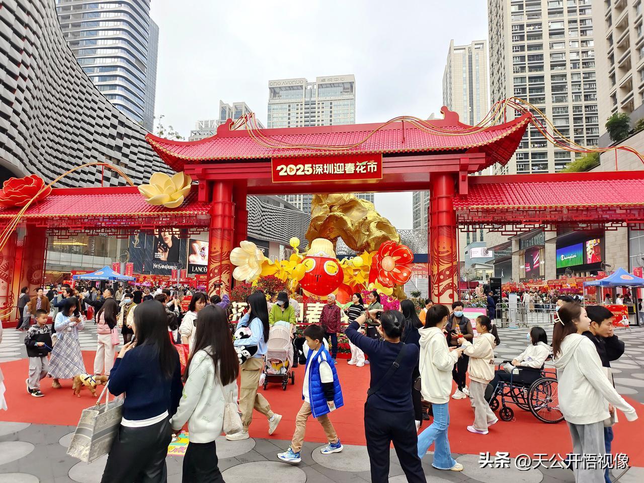 逛花市，行大运，红红火火过大年！
2025年深圳迎春花市， 1月22日分别在各个