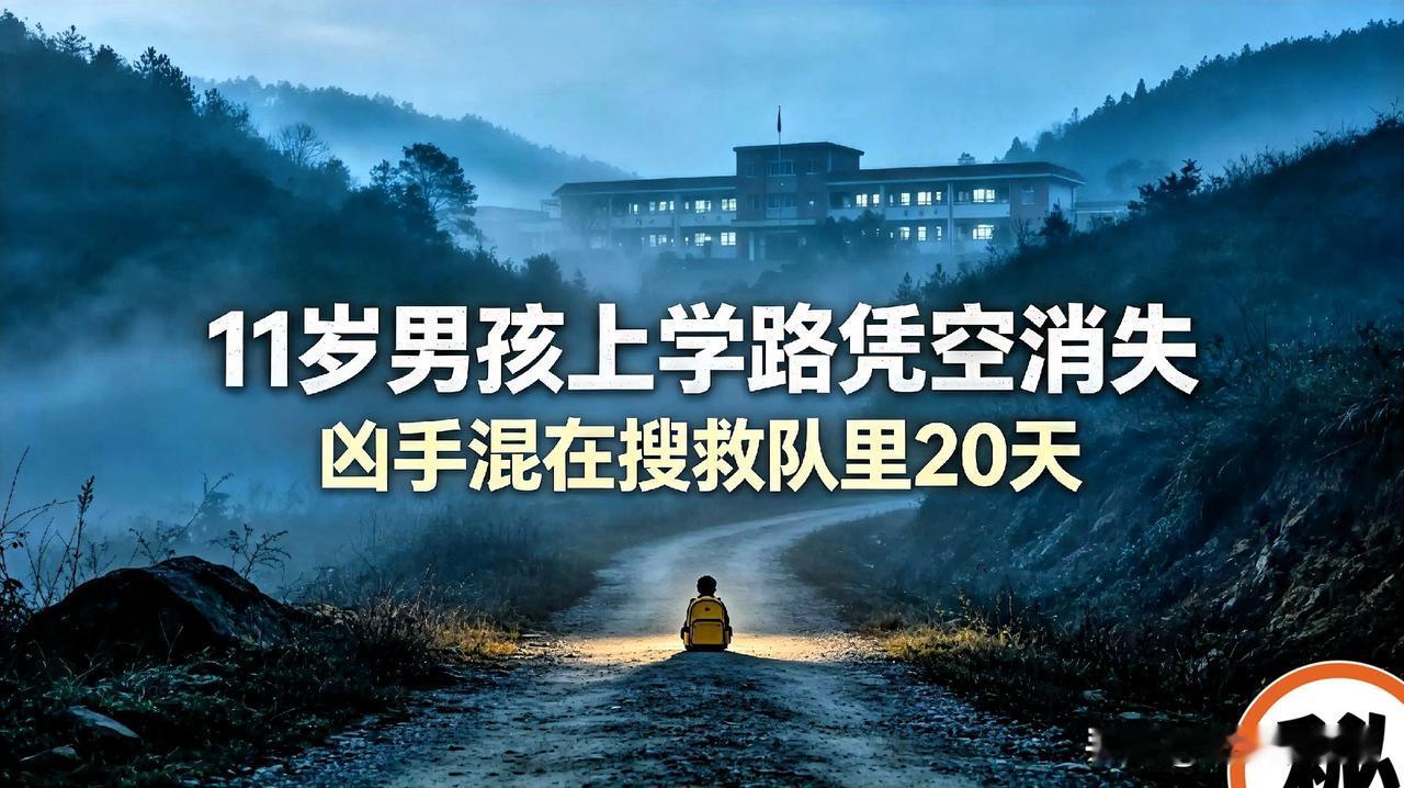 11岁男孩上学路凭空消失，凶手混在搜救队20天，继父一句话暴露真相

11岁的安