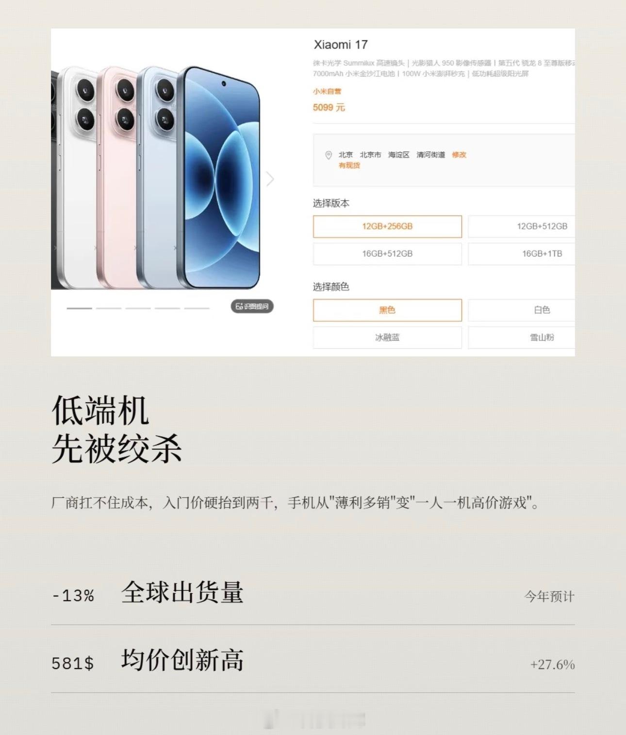 手机涨价是因为AI吗其实没必要非黑即白去争论涨价到底是不是AI的锅。不可否认，A