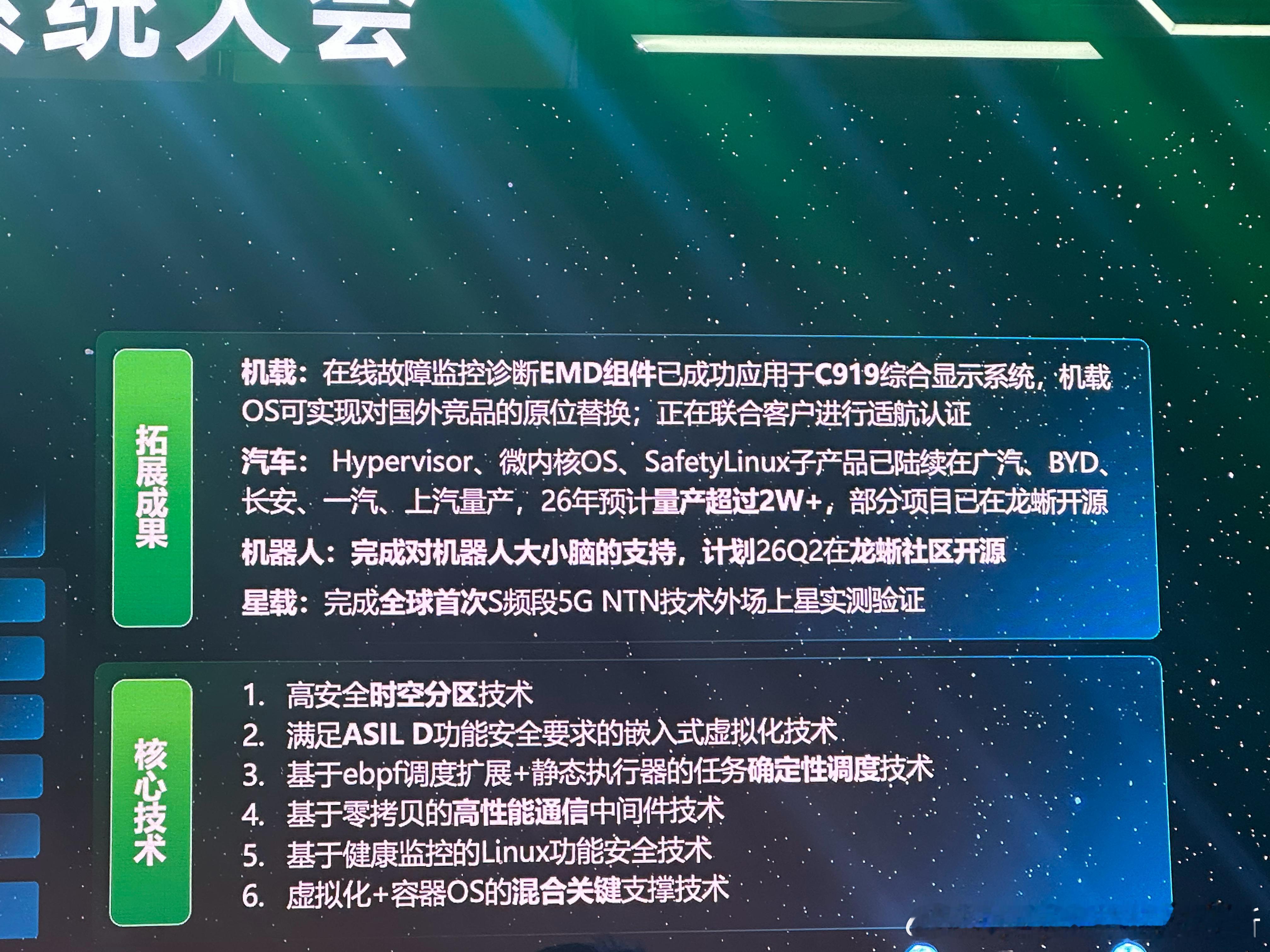 中兴自研操作系统新支点OS，其Hypervisor、微内核OS等子产品，已经在广