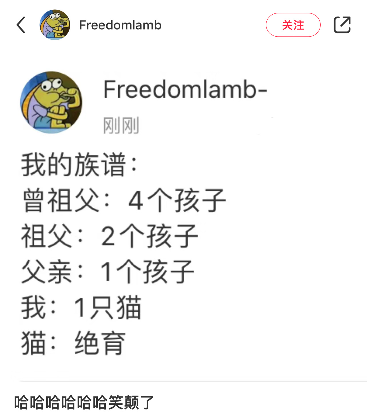 我的族谱大致如下 ​​​