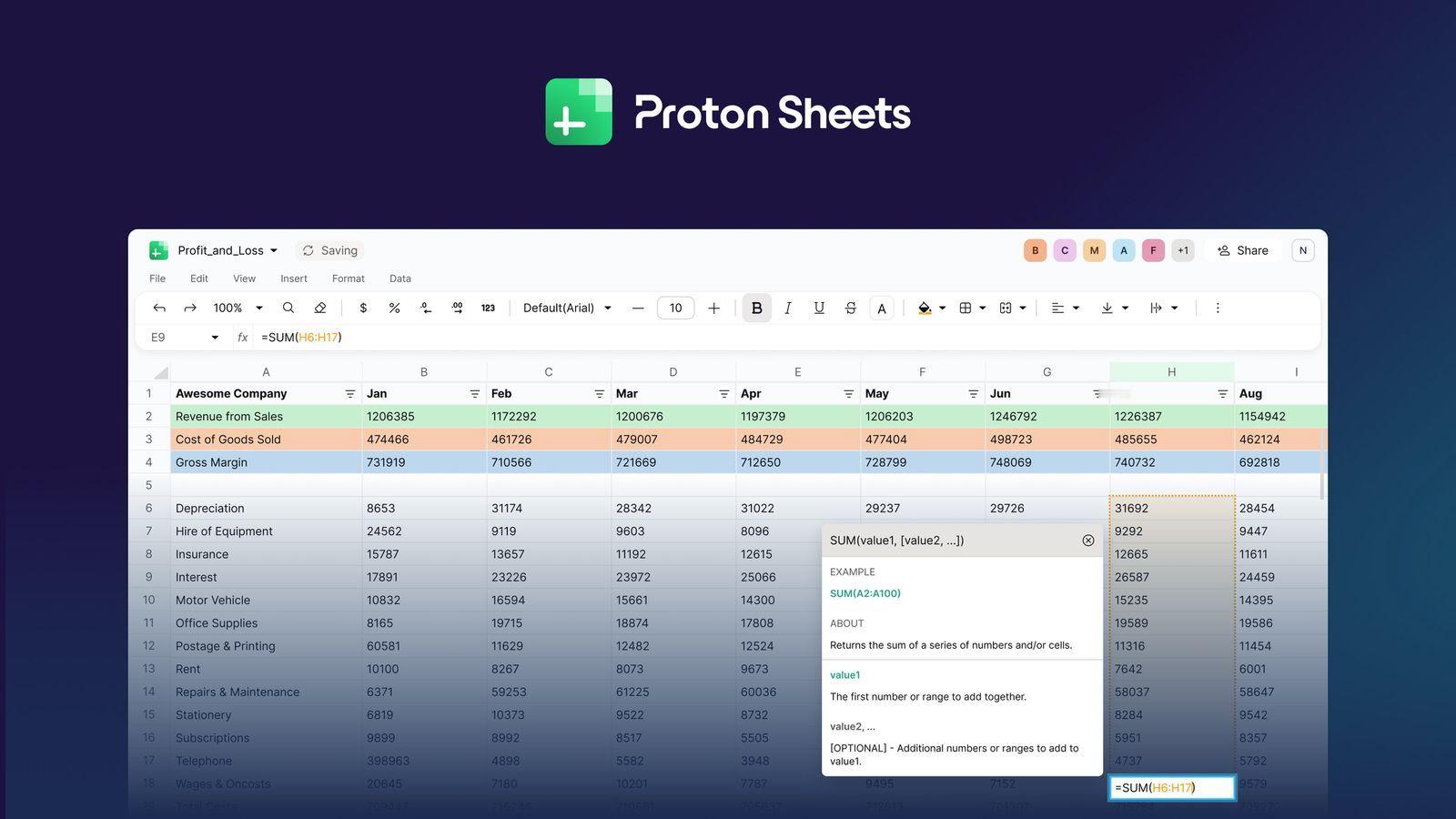 【Proton Sheets 正式推出，成为 Google 表格的加密替代方案】