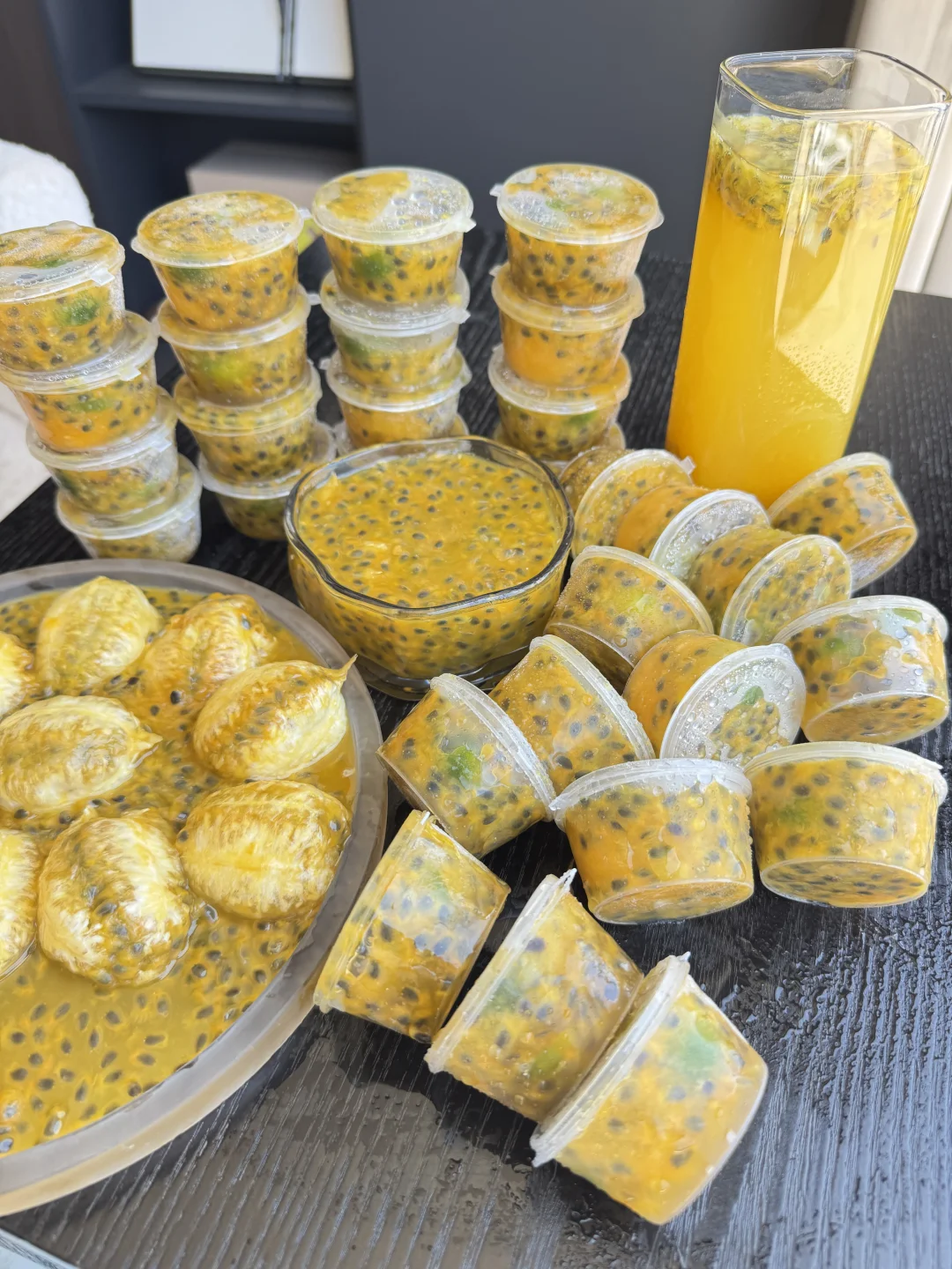百香果柠檬水，这样储存起来，喝的时候很方便