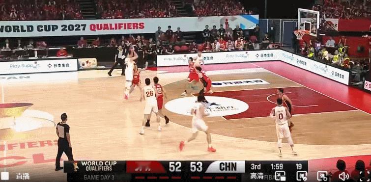 赵继伟被吹掉两个三分之后，继续投进干他们！！！中国男篮vs日本男篮