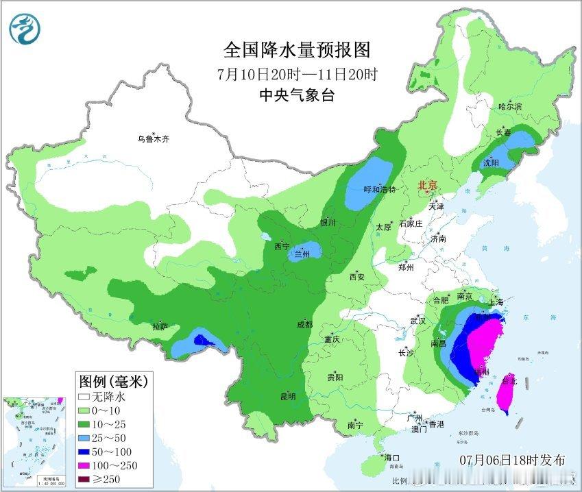 台风巴威 今晚中央气象台给出的超强台风巴威的路径，10-11日从台湾北部擦过后，