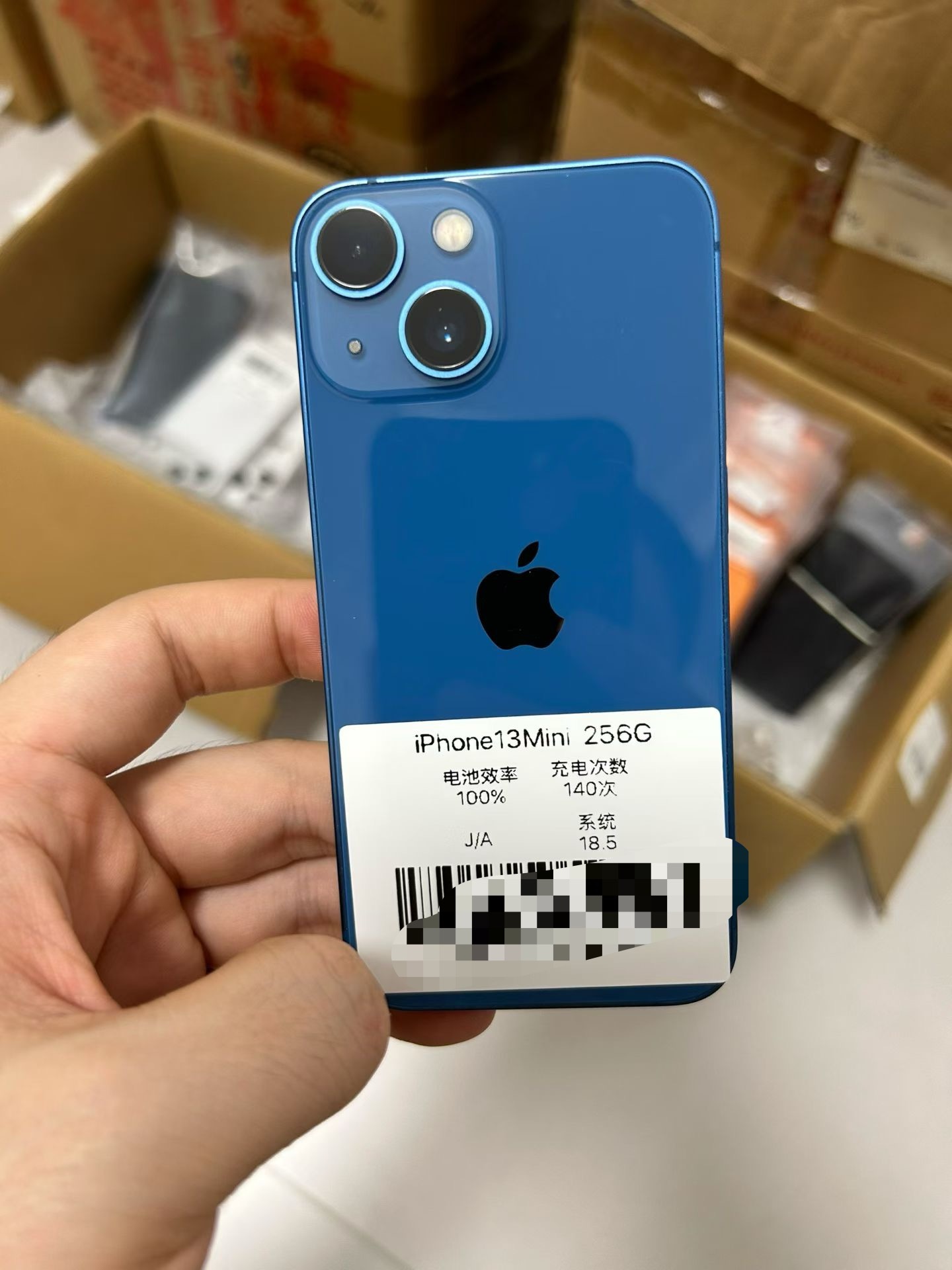 日版iPhone13Mini 256G，电池效率100%，还是18系统，小众机型