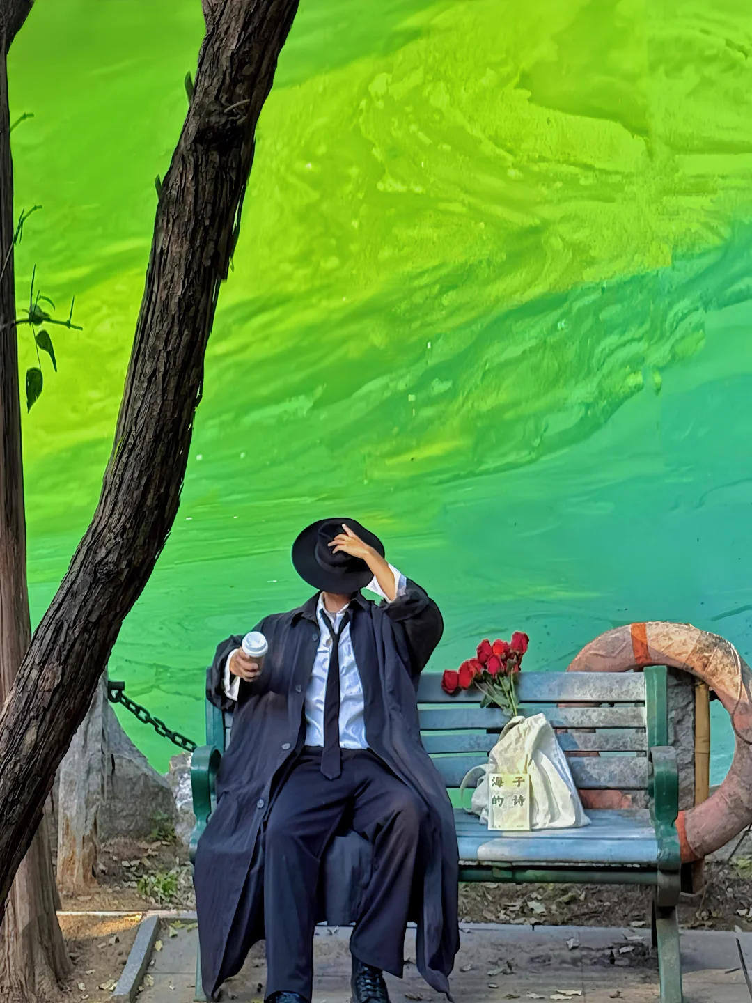 不是在杭州❗️济南🈶属于自己的抹茶湖🍵✨