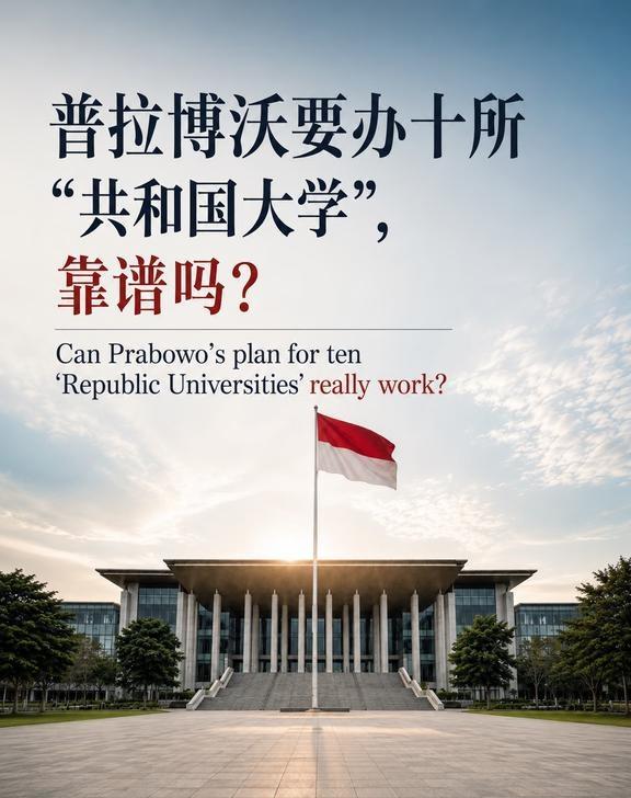 普拉博沃要办十所「共和国大学」，靠谱吗？
2026年7月22日，印尼总统普拉博沃