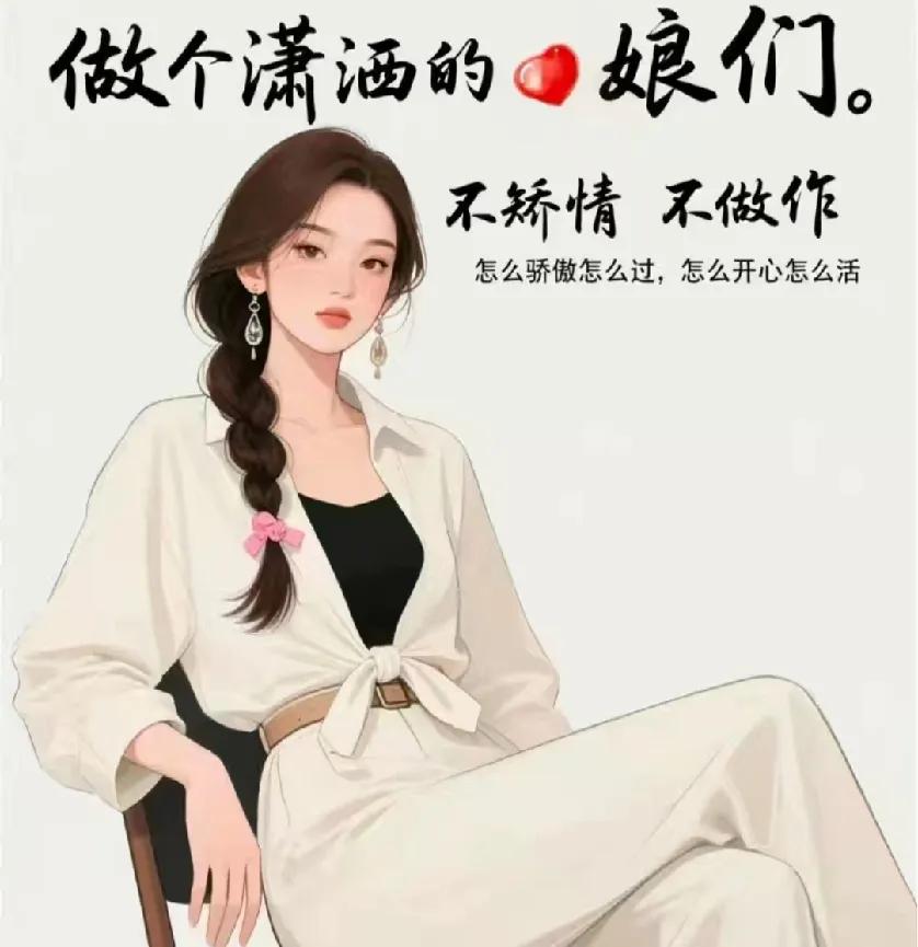 “宁做妖精，不做怨妇。

生活虐我千百遍，

我把生活当初恋。

姐妹，

格局