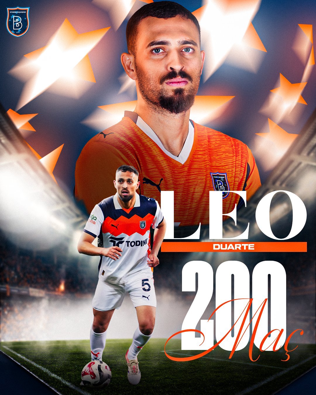 【💥】 土超 不知不觉杜阿尔特🇧🇷已代表伊斯坦布尔队出场达到2️⃣0️⃣0