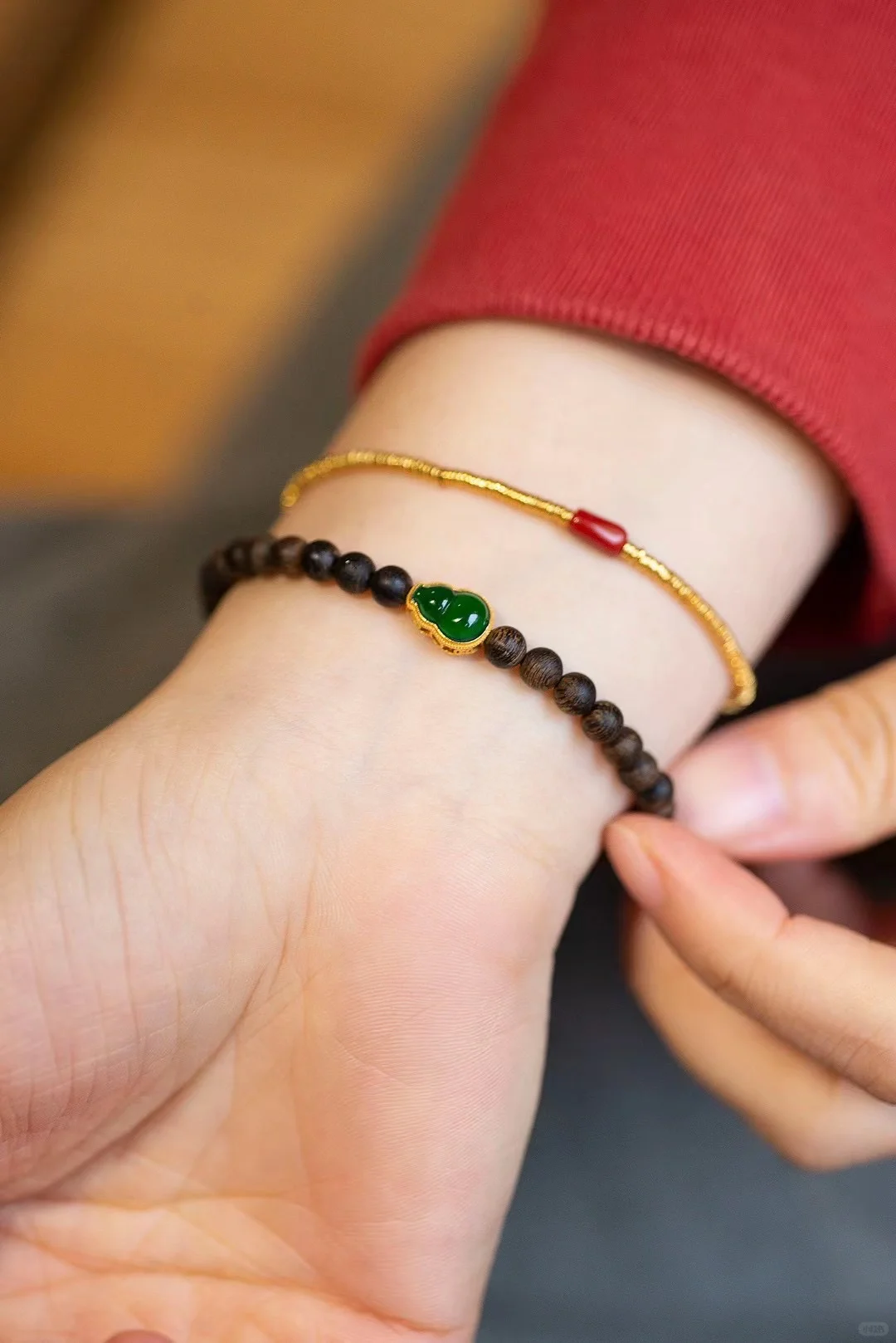 招💰神器，沉香翡翠葫芦手串沉水级1️⃣步到位