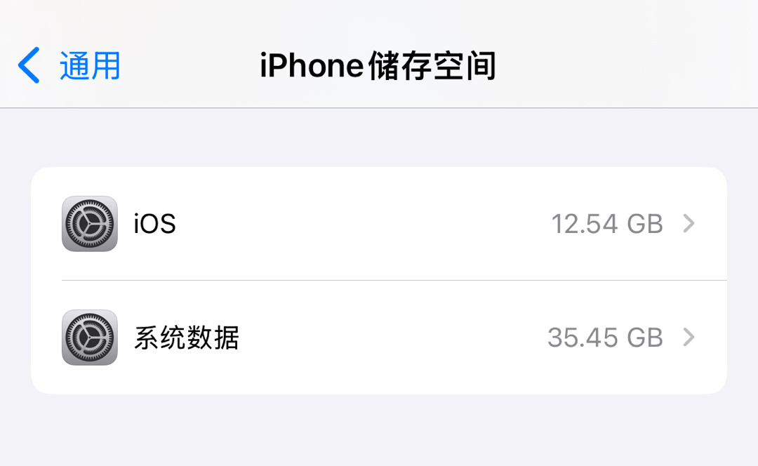 我真服了，我这iOS18的系统数据又疯涨了2G多，现在已经35G多了，而且还在不