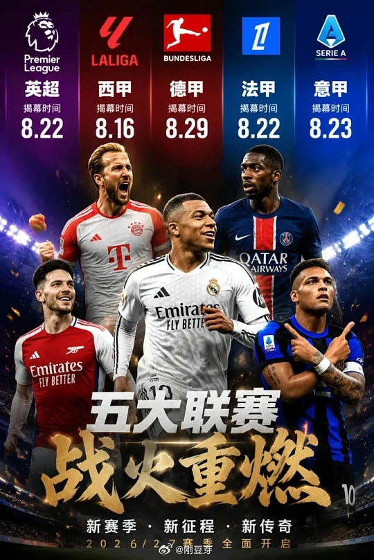 做好准备兄弟们！真正的战场在这五大联赛每日足球推荐
